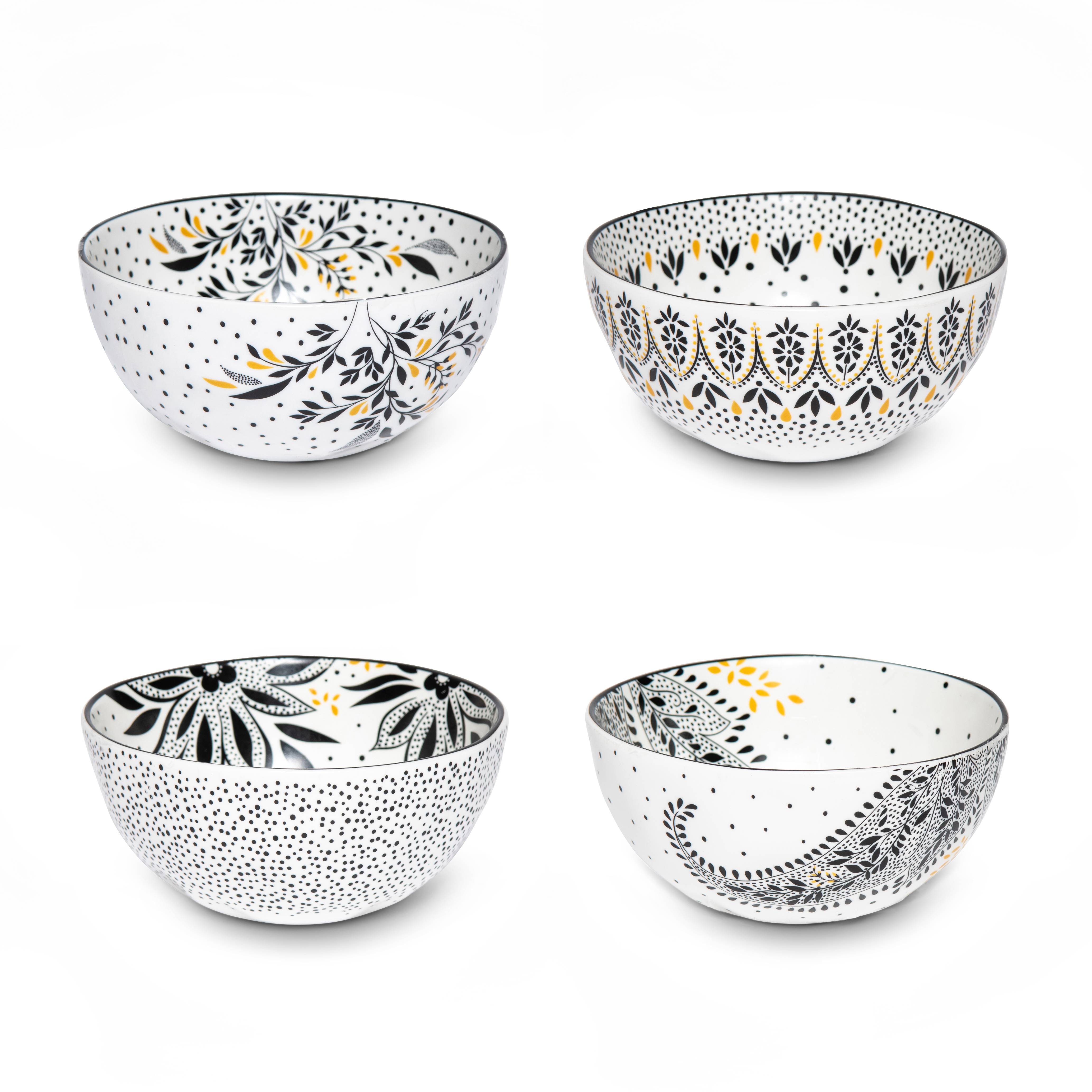 Sara Miller Artisanne Noir Set of 4 Rice Bowls image number null